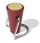 TCHIN |  marsala red - gold mat