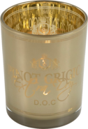 Windlicht Wijn Pinot Grigio Taupe Medium &ndash; 12 cm