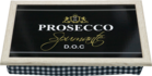 Schootkussen Wijn Prosecco Zwart &ndash; 43 cm