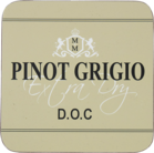 Onderzetter Wijn Pinot Grigio Beige