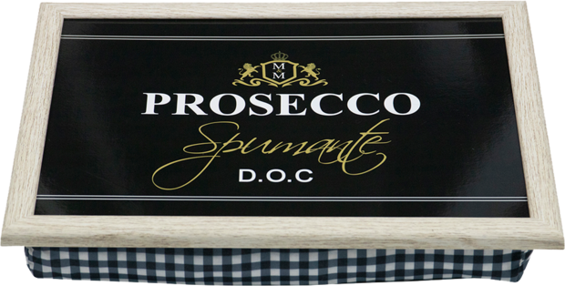 Schootkussen Wijn Prosecco Zwart &ndash; 43 cm