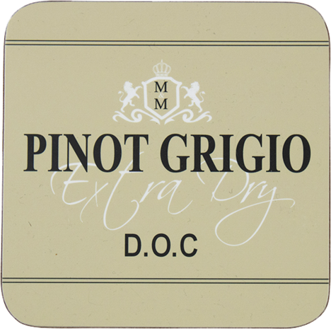 Onderzetter Wijn Pinot Grigio Beige